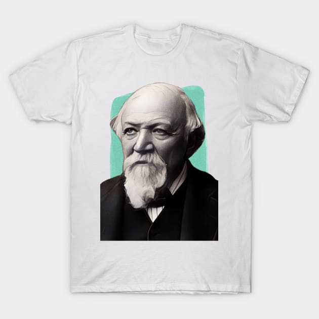 English Novelist Robert Browning illustration T-Shirt by Litstoy 